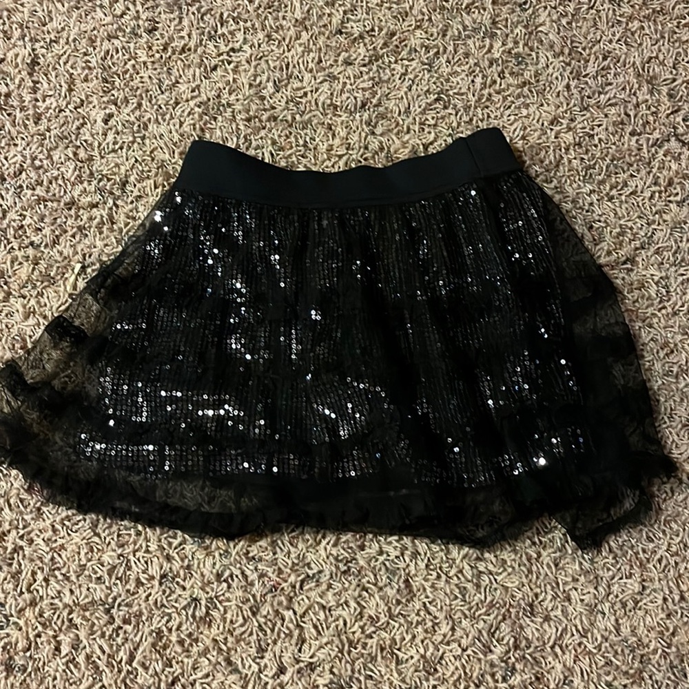 Black sequin skirt size 10